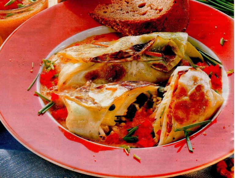 Zelné závitky s feferonkami