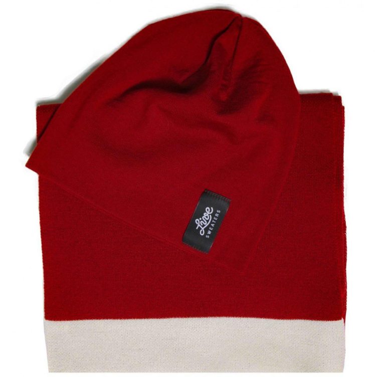 Trendy čepice a šála z Merino vlny