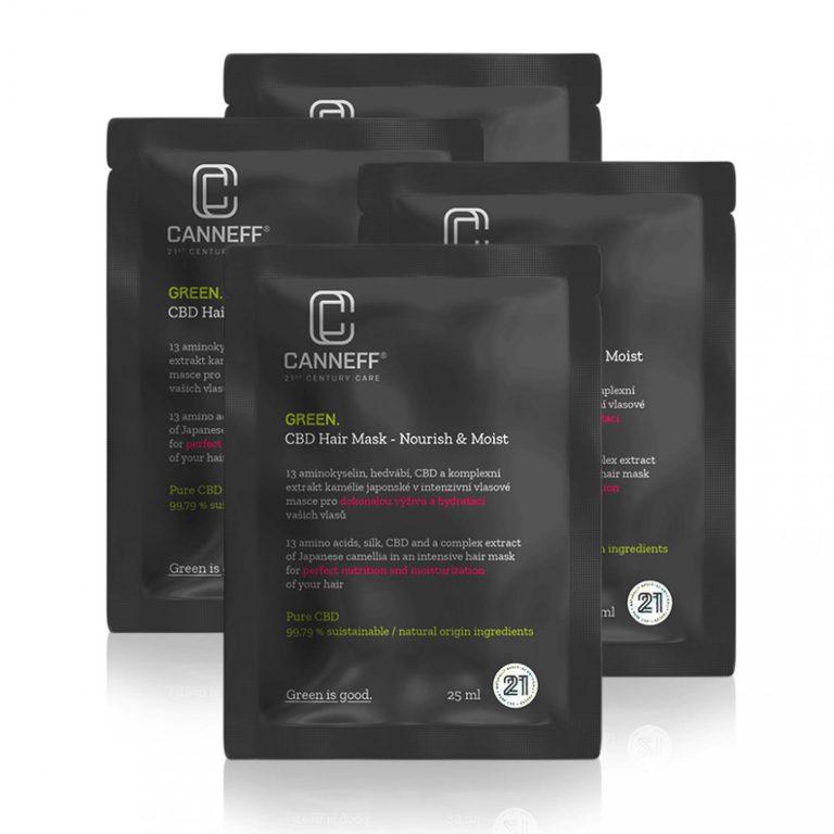 CANNEFF® GREEN. CBD Vyživující a hydratační vlasová maska