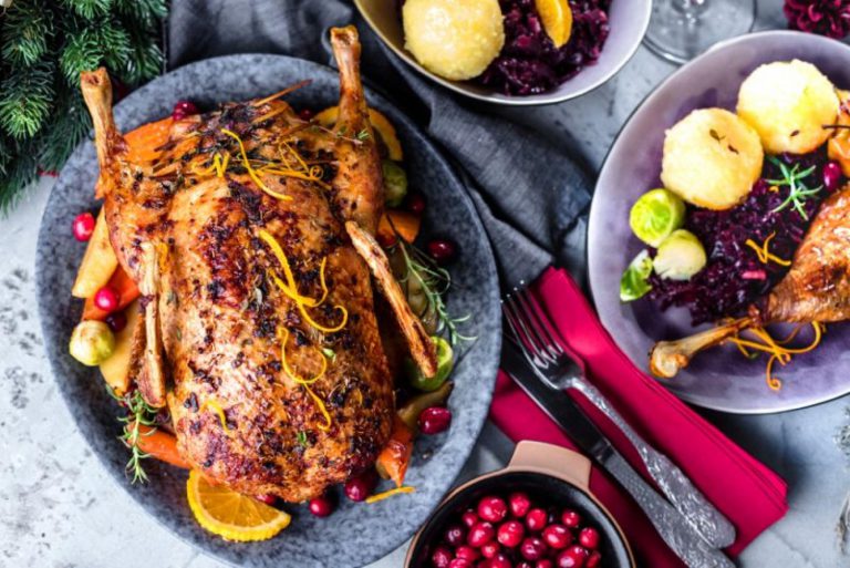 Recept na svatomartinskou husu na pomerančích