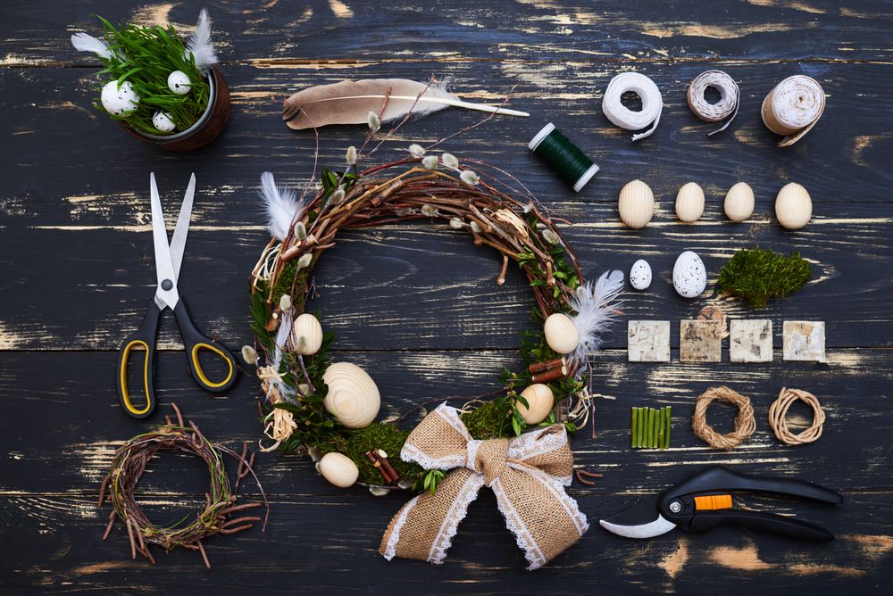 Velikonoční věnec Foto: ArtFamily / Shutterstock.com