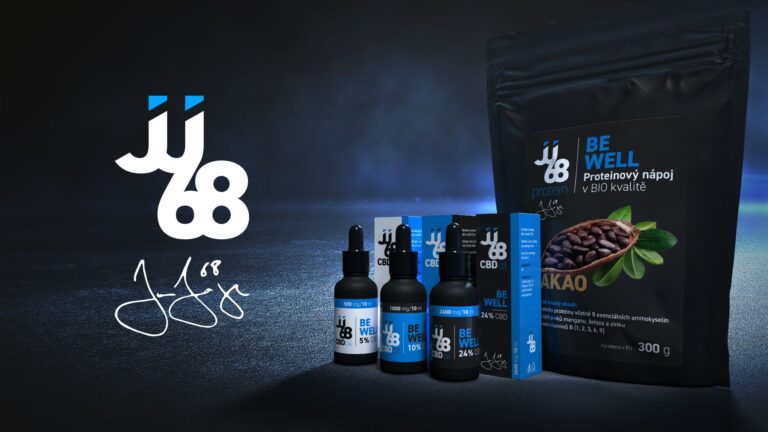 JJ68 BE WELL konopné potravinové doplňky od Jaromíra Jágra JJ68 BE WELL konopné potravinové doplňky od Jaromíra Jágra