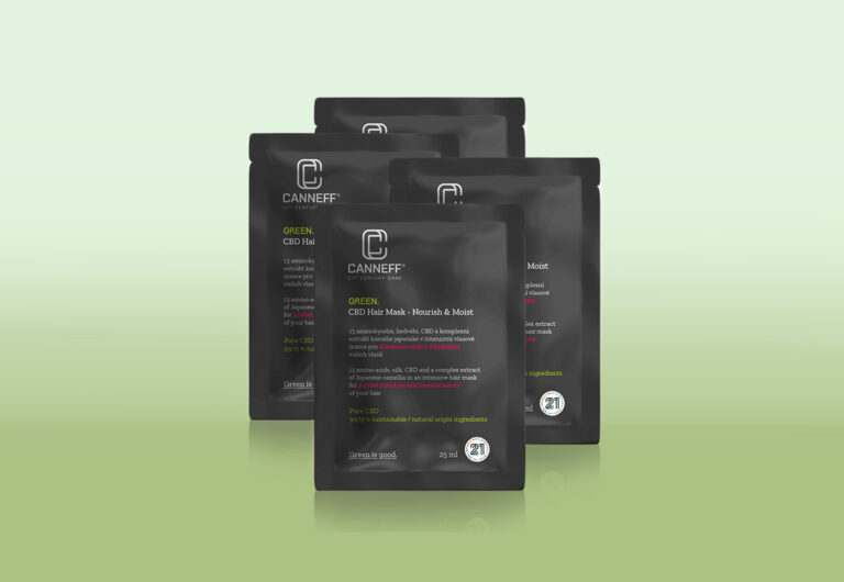 Sbírejte kytičky a vyhrajte CANNEFF GREEN. CBD Hair Mask Nourish & Moist