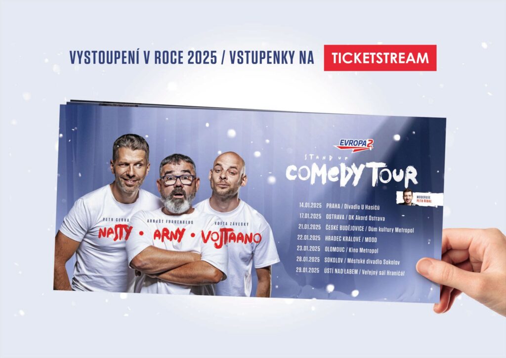 Evropa 2 Comedy Tour míří do finále: Poslední exkluzivní termíny