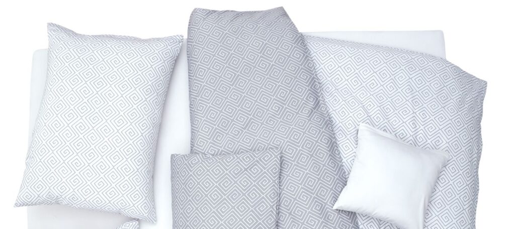 SATÉN DESIGN kristal bílošedá+šedobílá