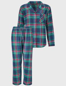Flanelové pyžamo Festive Lights dlouhé